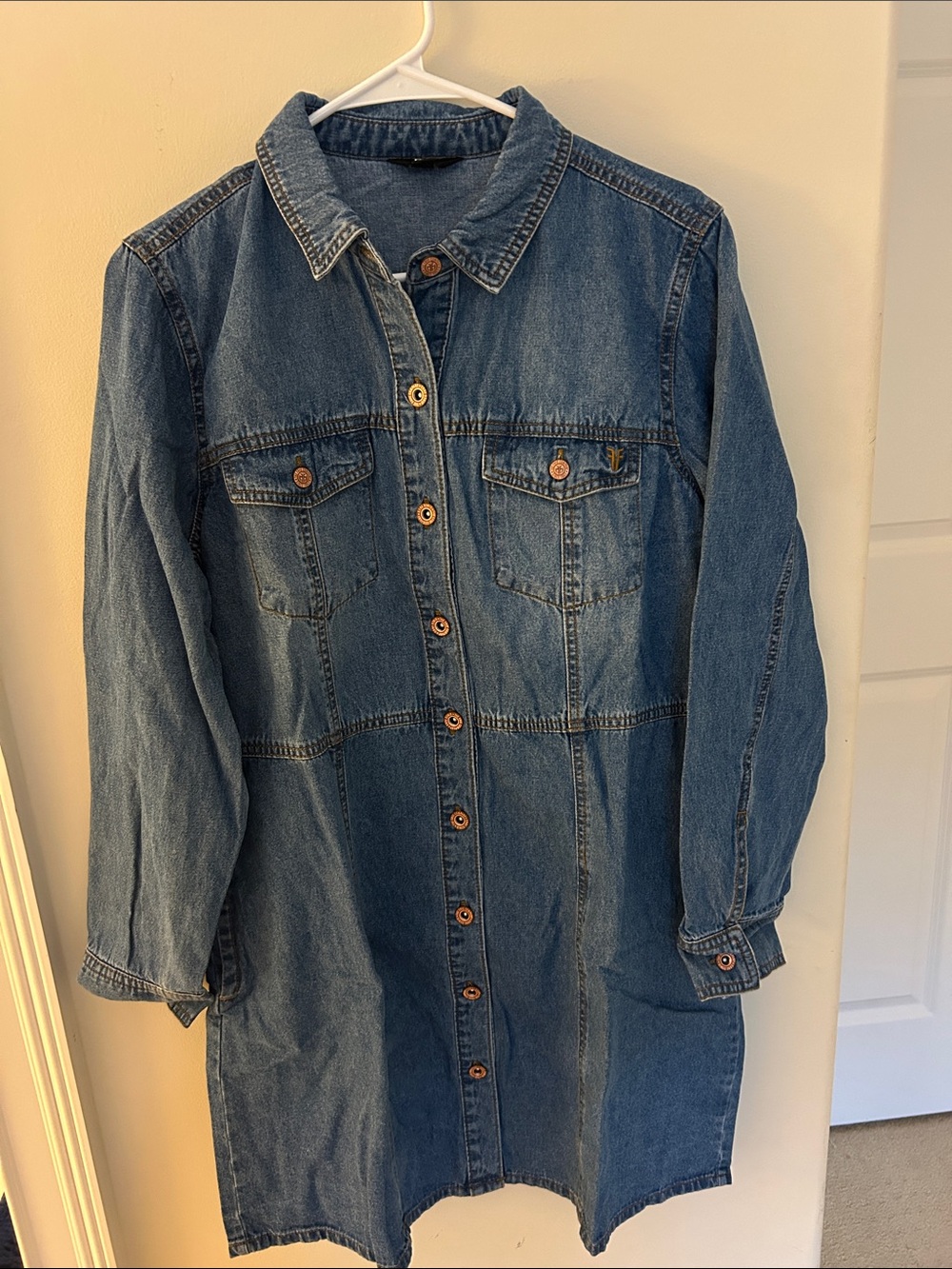 Frye Classic Indigo Button-Down Denim Dress